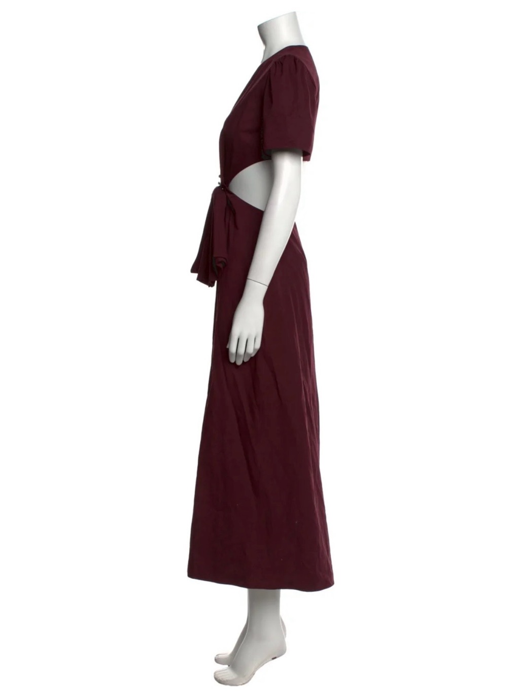 Anna October Bow Burgundy Dress — image 2 of 7
